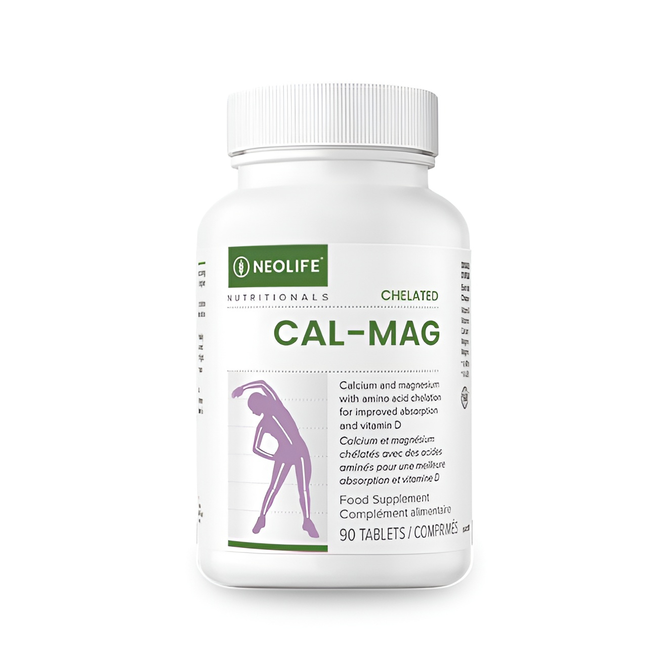 Chelated Cal-Mag 500 IU Vitamin D3 - 90 Tablets (Single)